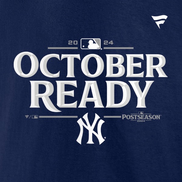 New York Yankees Fanatics Navy 2024 MLB Postseason Locker Room T-Shirt