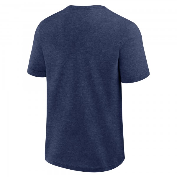 New York Yankees Logo Athletic Heather Navy Top Notch T-Shirt