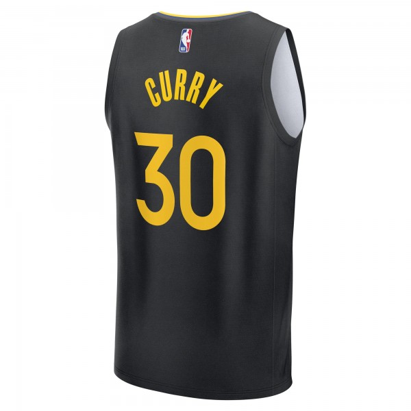 Джерси Golden State Warriors Stephen Curry Fanatics Black Fast Break Replica Player - Statement Edition