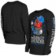 Футболка с длинным рукавом Oklahoma City Thunder New Era Black Old School Sport