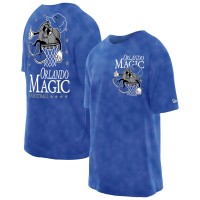 Футболка Orlando Magic New Era Blue Old School Sport Enzyme Wash Oversized