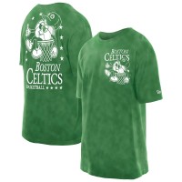 Boston Celtics New Era Kelly Green Old School Sport Enzyme Wash Oversized T-Shirt