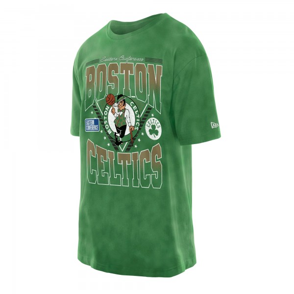 Boston Celtics New Era Kelly Green Boxy Old School Sport Vintage Wash T-Shirt