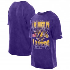 Футболка Los Angeles Lakers New Era Purple Old School Sport Vintage Wash