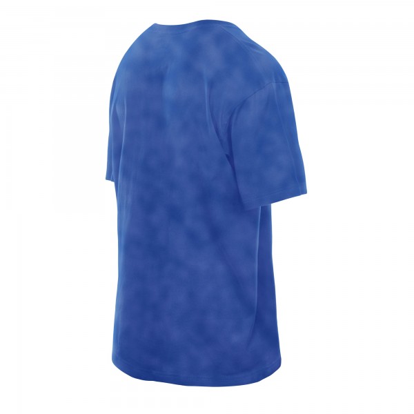 New York Knicks New Era Blue Old School Sport Vintage Wash T-Shirt