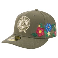 Бейсболка Boston Celtics New Era Olive Tonal Florals 59FIFTY