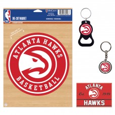 Atlanta Hawks WinCraft 4-Pack Key Rings and Magnets Set