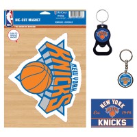 New York Knicks WinCraft 4-Pack Key Rings and Magnets Set