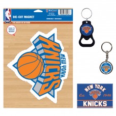 New York Knicks WinCraft 4-Pack Key Rings and Magnets Set