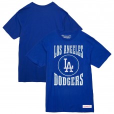Los Angeles Dodgers Mitchell & Ness Royal Arched Logo Slub T-Shirt