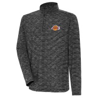 Кофта на короткой молнии Los Angeles Lakers Antigua Determined - Heather Black