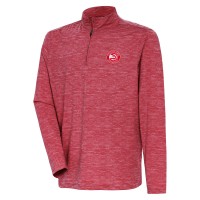 Кофта на короткой молнии Atlanta Hawks Antigua Determined - Heather Red