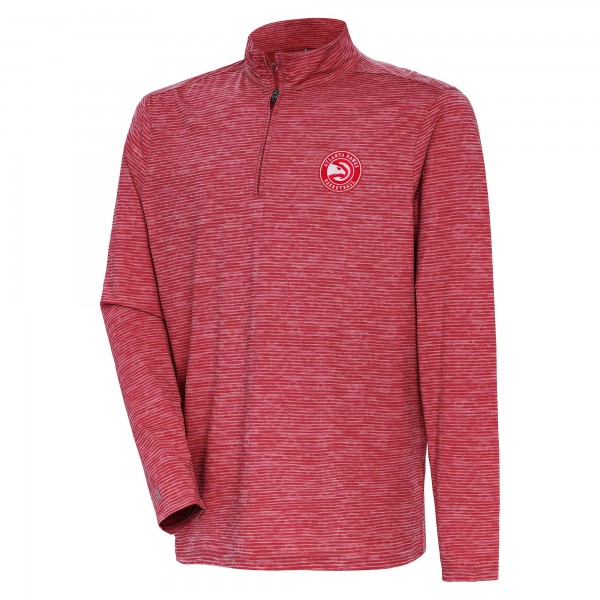 Кофта на короткой молнии Atlanta Hawks Antigua Determined - Heather Red