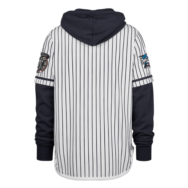 Толстовка New York Yankees 47 White 2000 World Series Winning Stripes