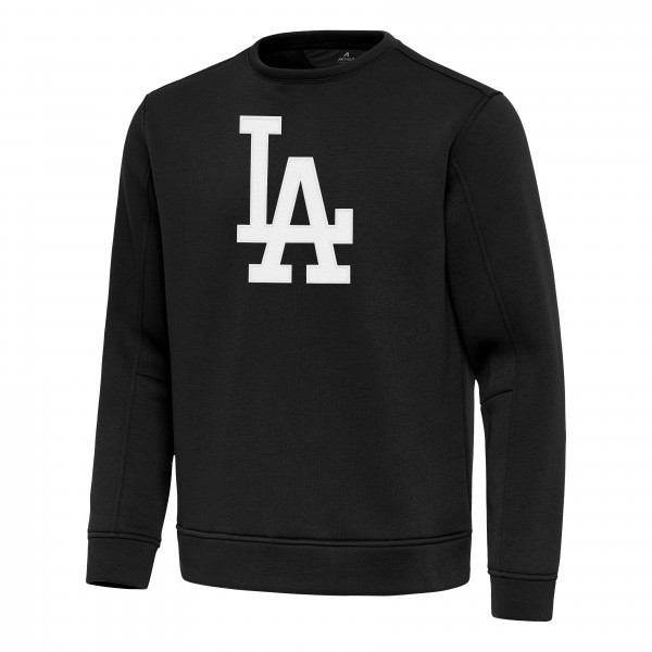 Los Angeles Dodgers Antigua Black Relevant Lightweight Pullover Sweatshirt