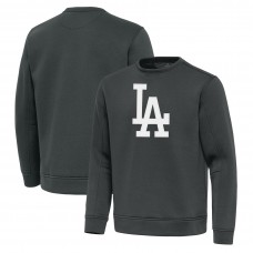 Los Angeles Dodgers Antigua Pewter Relevant Lightweight Pullover Sweatshirt