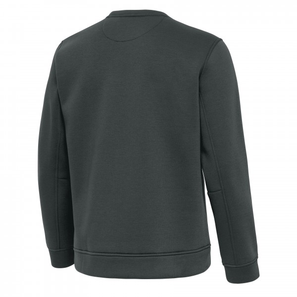 New York Yankees Antigua Pewter Relevant Lightweight Pullover Sweatshirt