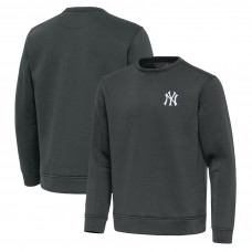 New York Yankees Antigua Pewter Relevant Lightweight Pullover Sweatshirt