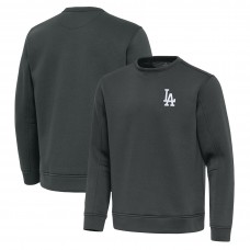 Los Angeles Dodgers Antigua Pewter Relevant Lightweight Pullover Sweatshirt