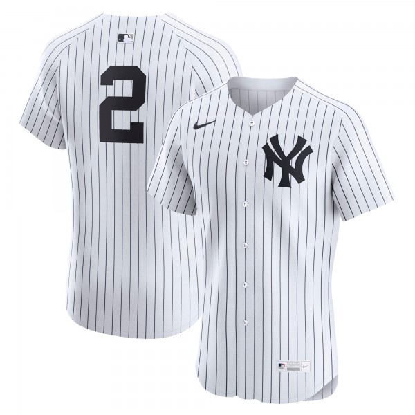 Джерси New York Yankees Derek Jeter Nike White Home Elite Player