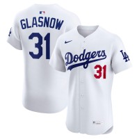 Los Angeles Dodgers Tyler Glasnow Nike White Home Elite Jersey