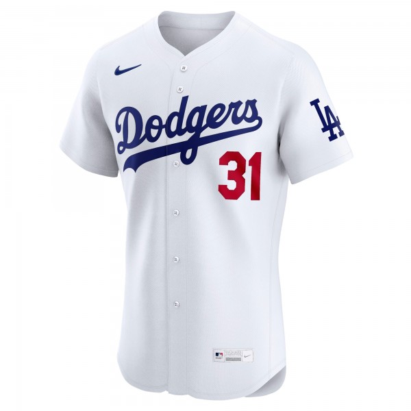 Los Angeles Dodgers Tyler Glasnow Nike White Home Elite Jersey