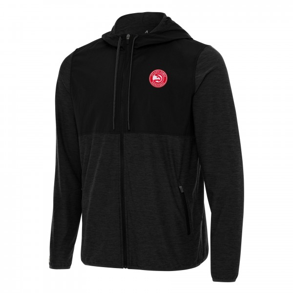 Толстовка на молнии Atlanta Hawks Antigua Sway - Black