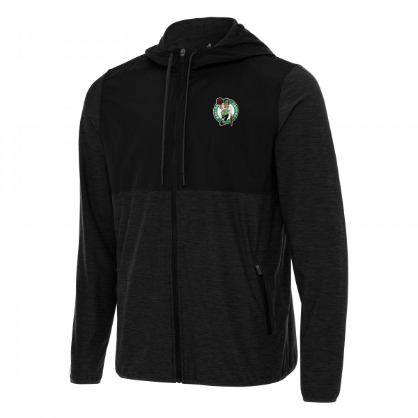 Толстовка на молнии Boston Celtics Antigua Sway - Black