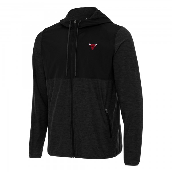 Толстовка на молнии Chicago Bulls Antigua Black Sway