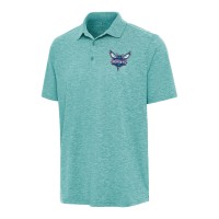 Поло Charlotte Hornets Antigua Par 3 - Heather Aqua