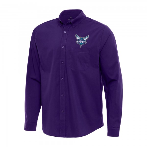 Рубашка Charlotte Hornets Antigua Flight Woven Tri-Blend - Purple