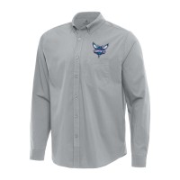 Рубашка Charlotte Hornets Antigua Flight Woven Tri-Blend - Gray