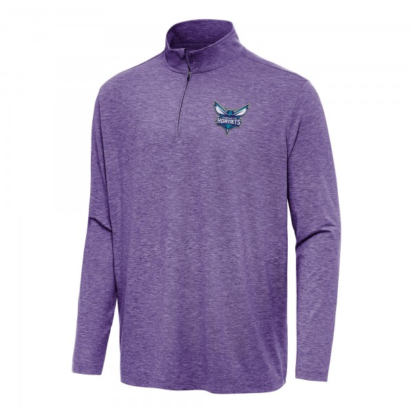 Кофта на короткой молнии Charlotte Hornets Antigua Hunk - Heather Purple