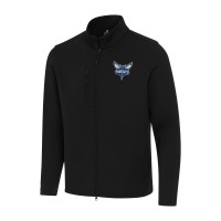 Кофта на молнии Charlotte Hornets Antigua Objection Double-Peached - Black