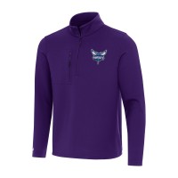 Кофта на короткой молнии Charlotte Hornets Antigua Insider - Purple