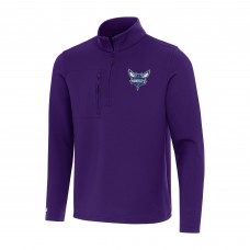 Кофта на короткой молнии Charlotte Hornets Antigua Insider - Purple