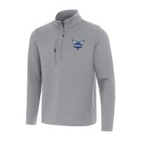 Кофта на короткой молнии Charlotte Hornets Antigua Insider - Gray