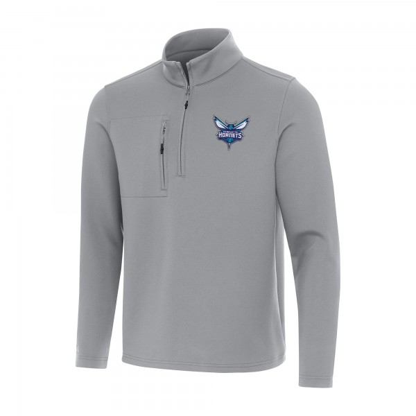 Кофта на короткой молнии Charlotte Hornets Antigua Insider - Gray