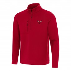 Кофта на короткой молнии Chicago Bulls Antigua Red Insider
