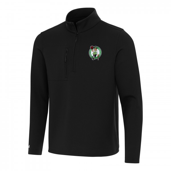 Кофта на короткой молнии Boston Celtics Antigua Insider - Black