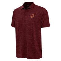 Cleveland Cavaliers Antigua Heather Wine Layout Polo