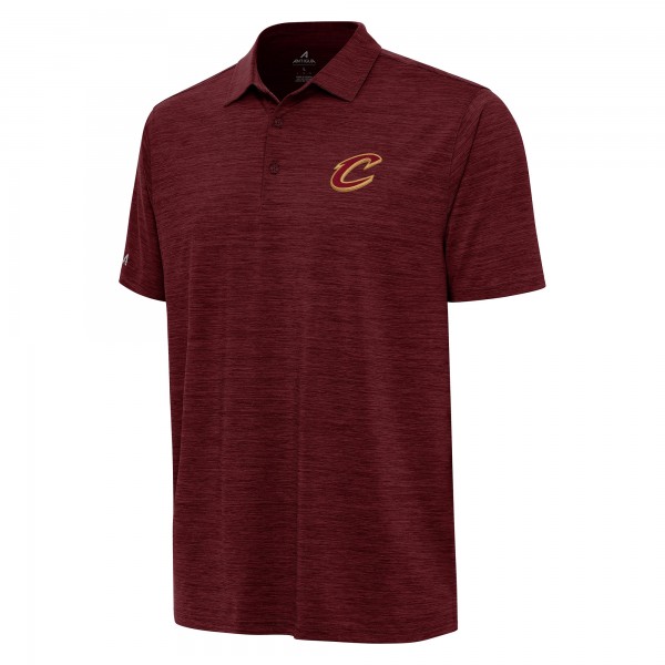 Cleveland Cavaliers Antigua Heather Wine Layout Polo