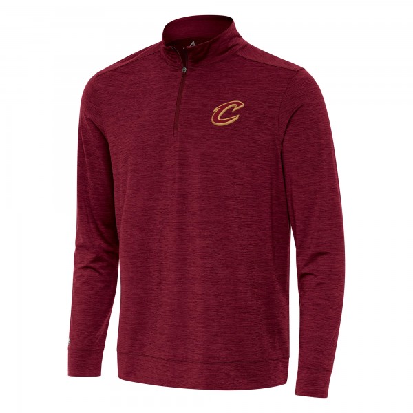 Cleveland Cavaliers Antigua Burgundy Bright Quarter-Zip Top