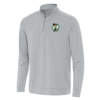 Кофта на короткой молнии Boston Celtics Antigua Bright - Heather Gray