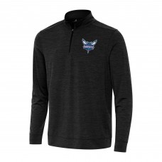 Кофта на короткой молнии Charlotte Hornets Antigua Bright - Heather Black