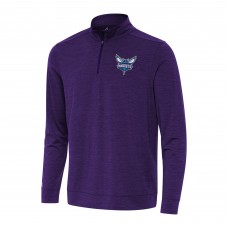 Кофта на короткой молнии Charlotte Hornets Antigua Bright - Heather Purple