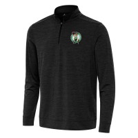 Кофта на короткой молнии Boston Celtics Antigua Bright - Heather Black