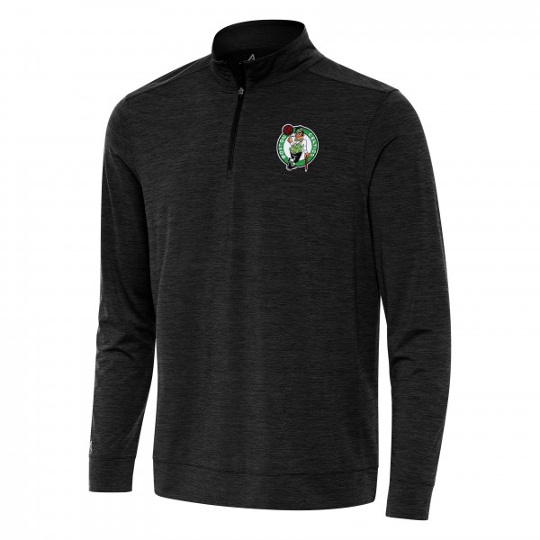 Кофта на короткой молнии Boston Celtics Antigua Bright - Heather Black