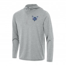 Толстовка на короткой молнии Charlotte Hornets Antigua Tidy - Heather Gray
