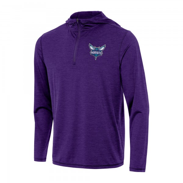 Толстовка на короткой молнии Charlotte Hornets Antigua Tidy - Heather Purple